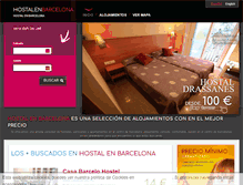 Tablet Screenshot of hostalenbarcelona.com
